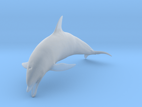 Bottlenose Dolphin 1:16 Mouth open in Clear Ultra Fine Detail Plastic