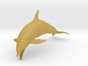 Bottlenose Dolphin 1:20 Mouth open in Tan Fine Detail Plastic