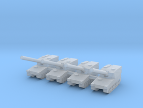 1/285 Type 99 SP Artillery (x4) in Clear Ultra Fine Detail Plastic