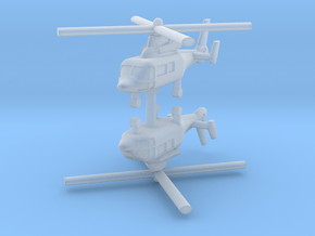 1/285 Eurocopter AS365 Dauphin (x2) in Clear Ultra Fine Detail Plastic