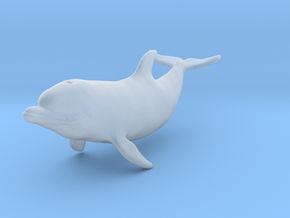 Bottlenose Dolphin 1:22 Calf 2 in Clear Ultra Fine Detail Plastic