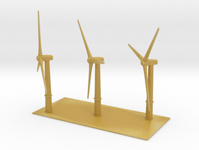 1/600 Wind Farm x3 Turbines in Tan Fine Detail Plastic