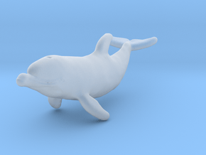 Bottlenose Dolphin 1:64 Calf 2 in Clear Ultra Fine Detail Plastic