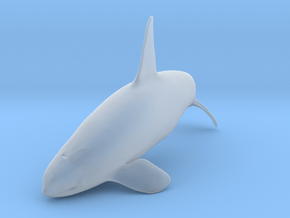 Killer Whale 1:76 Breaching Male in Clear Ultra Fine Detail Plastic