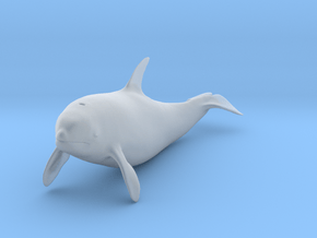 Killer Whale 1:25 Swimming Female 1 in Clear Ultra Fine Detail Plastic