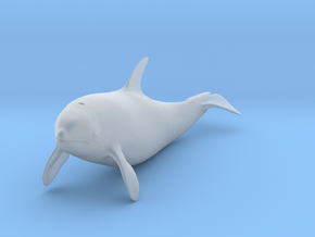 Killer Whale 1:64 Swimming Female 1 in Clear Ultra Fine Detail Plastic