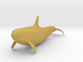 Killer Whale 1:64 Swimming Female 2 in Tan Fine Detail Plastic