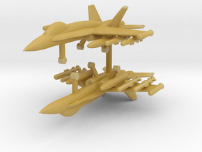 1/285 F-18C Hornet (Anti-Ship Loadout) (x2) in Tan Fine Detail Plastic