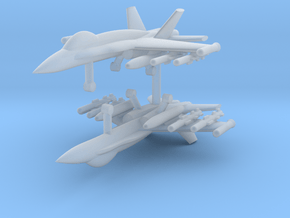 1/285 F-18C Hornet (Anti-Ship Loadout) (x2) in Clear Ultra Fine Detail Plastic