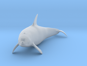 Killer Whale 1:32 Swimming Female 3 in Clear Ultra Fine Detail Plastic