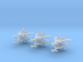 1/500 Mikoyan MiG-31 (Firefox) (x6) in Clear Ultra Fine Detail Plastic