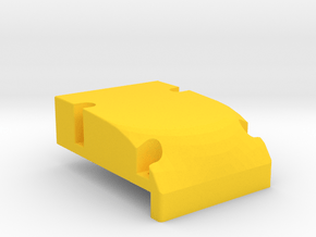 Yokomo YZ10 870C Front Bulkhead no Hood Pin/Logo in Yellow Smooth Versatile Plastic