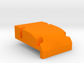 Yokomo YZ10 870C Front Bulkhead no Hood Pin/Logo in Orange Smooth Versatile Plastic