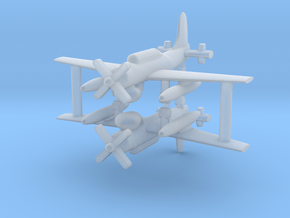 1/285 AD-4W (AEW.1) Skyraider (x2) in Clear Ultra Fine Detail Plastic