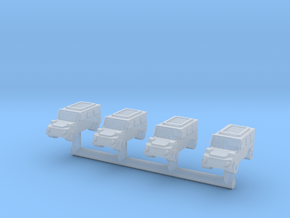 1/285 G-Wagon (4x4 Version) (x4) in Clear Ultra Fine Detail Plastic