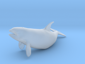Killer Whale 1:87 Female with mouth open 2 in Tan Fine Detail Plastic