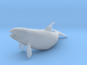 Killer Whale 1:32 Female with mouth open 2 in Clear Ultra Fine Detail Plastic