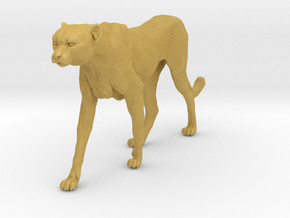 Cheetah 1:15 Walking Male 5 in Tan Fine Detail Plastic