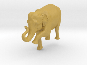 Indian Elephant 1:48 Female on top of slope in Tan Fine Detail Plastic