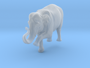 Indian Elephant 1:48 Female on top of slope in Clear Ultra Fine Detail Plastic