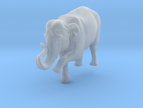 Indian Elephant 1:16 Female on top of slope in Clear Ultra Fine Detail Plastic