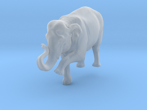 Indian Elephant 1:22 Female on top of slope in Clear Ultra Fine Detail Plastic