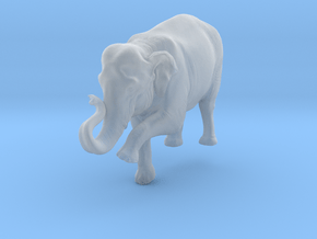 Indian Elephant 1:25 Female on top of slope in Clear Ultra Fine Detail Plastic