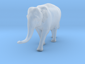 Indian Elephant 1:120 Female walking in a line 3 in Clear Ultra Fine Detail Plastic