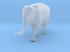 Indian Elephant 1:160 Female walking in a line 3 in Clear Ultra Fine Detail Plastic