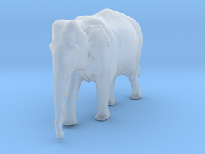 Indian Elephant 1:160 Female walking in a line 1 in Clear Ultra Fine Detail Plastic