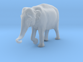 Indian Elephant 1:25 Female walking in a line 2 in Clear Ultra Fine Detail Plastic