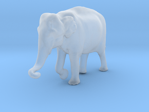 Indian Elephant 1:160 Female walking in a line 2 in Clear Ultra Fine Detail Plastic