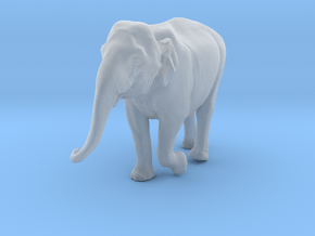 Indian Elephant 1:16 Female walking in a line 4 in Clear Ultra Fine Detail Plastic