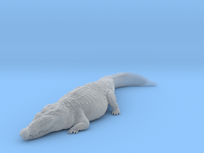 Nile Crocodile 1:12 Sunbathing in Clear Ultra Fine Detail Plastic