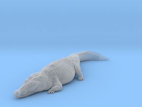 Nile Crocodile 1:16 Sunbathing in Clear Ultra Fine Detail Plastic