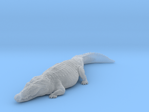 Nile Crocodile 1:32 Sunbathing in Clear Ultra Fine Detail Plastic