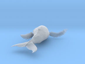 Humpback Whale 1:48 Breaching Female 1 in Clear Ultra Fine Detail Plastic
