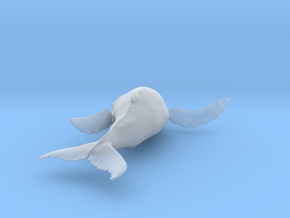 Humpback Whale 1:120 Breaching Female 1 in Clear Ultra Fine Detail Plastic