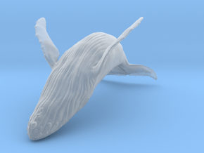 Humpback Whale 1:64 Breaching Female 2 in Clear Ultra Fine Detail Plastic