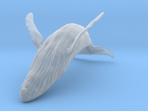 Humpback Whale 1:87 Breaching Female 2 in Clear Ultra Fine Detail Plastic