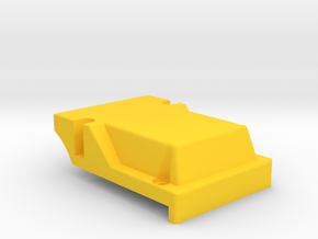 Yokomo YZ10 870C Rear Bulkhead no Hood Pin/Logo in Yellow Smooth Versatile Plastic