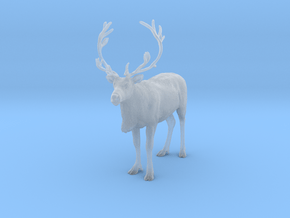 Reindeer 1:25 Standing Male 1 in Clear Ultra Fine Detail Plastic