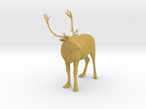Reindeer 1:9 Standing Male 3 in Tan Fine Detail Plastic