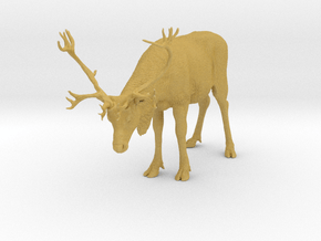 Reindeer 1:12 Standing Female 1 in Tan Fine Detail Plastic