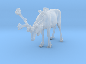 Reindeer 1:64 Standing Female 1 in Clear Ultra Fine Detail Plastic