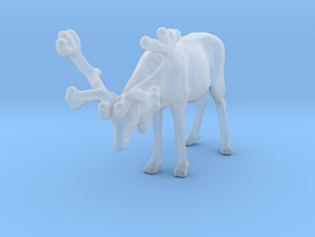 Reindeer 1:87 Standing Female 1 in Clear Ultra Fine Detail Plastic