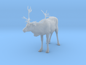 Reindeer 1:9 Standing Female 2 in Clear Ultra Fine Detail Plastic