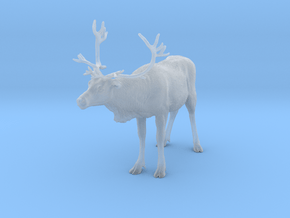 Reindeer 1:16 Standing Female 2 in Clear Ultra Fine Detail Plastic