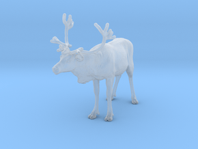 Reindeer 1:48 Standing Female 2 in Clear Ultra Fine Detail Plastic