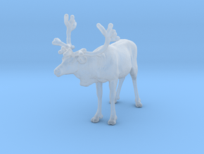 Reindeer 1:64 Standing Female 2 in Clear Ultra Fine Detail Plastic